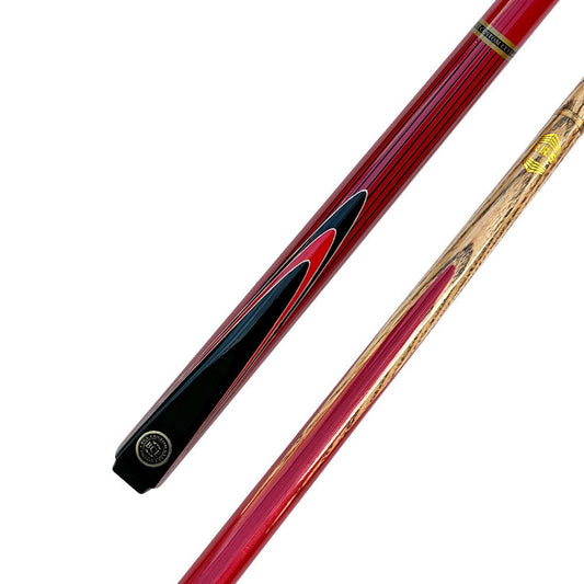 BCE Keyline Series 2 Piece Snooker/Pool Cue and Case Set - Red - Riley BCE