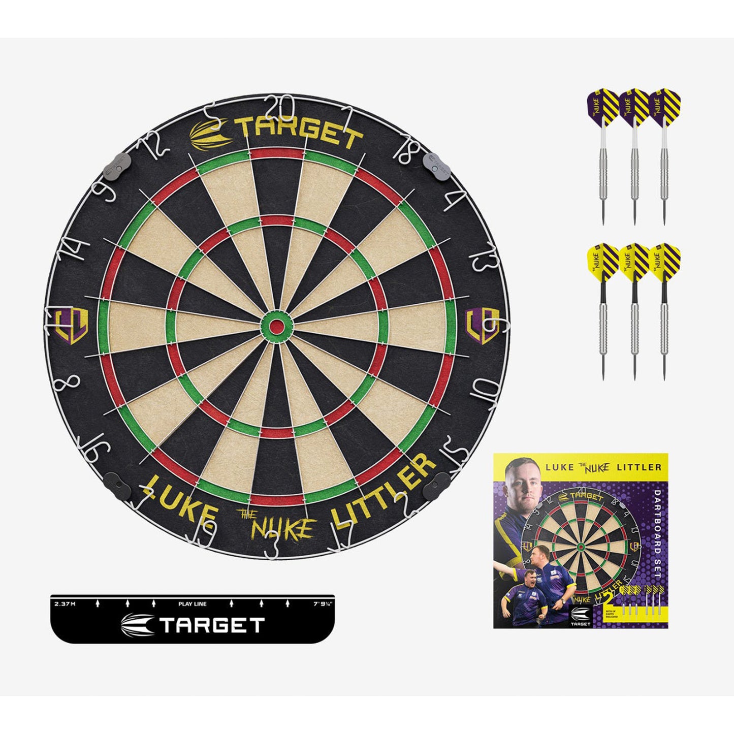 Luke 'The Nuke' Littler Dart Board Set