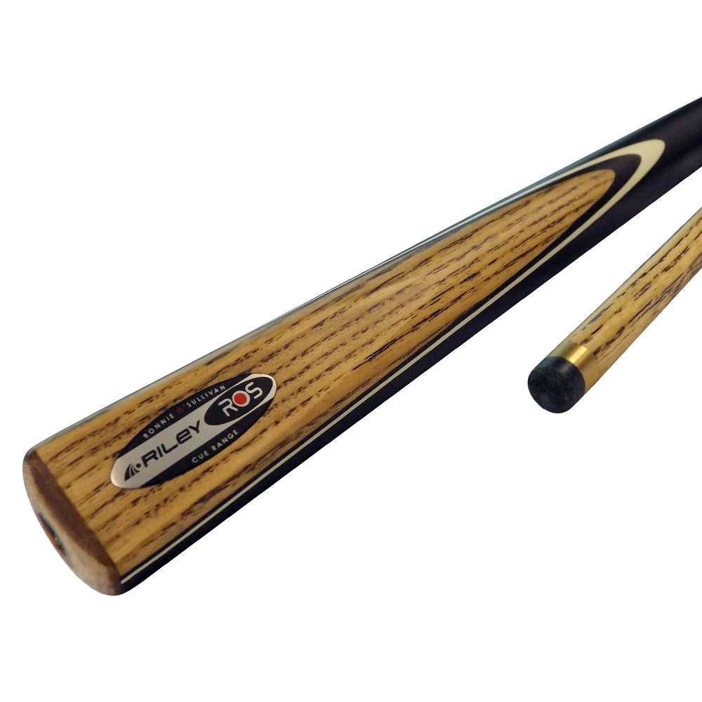 Riley ROS 2 Piece Ash Snooker/Pool Cue with 6" Extension - Riley BCE