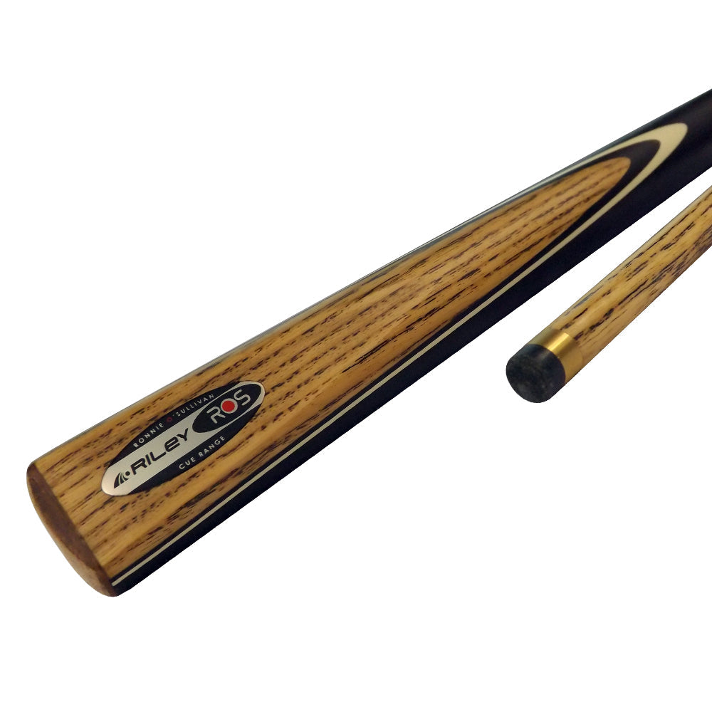 Riley ROS 2 Piece Ash Snooker/Pool Cue with 6" Extension - Riley BCE