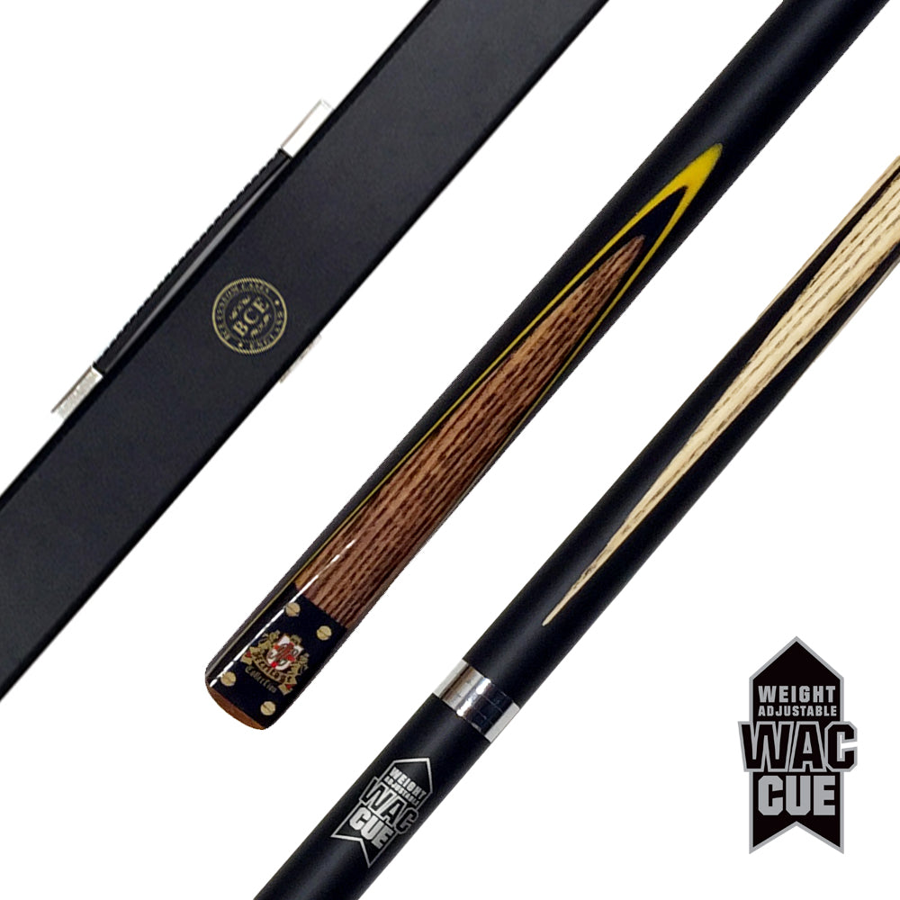 BCE Heritage WAC 2 Piece Snooker/Pool Cue - 1/2 Cut - 9.5mm Tip