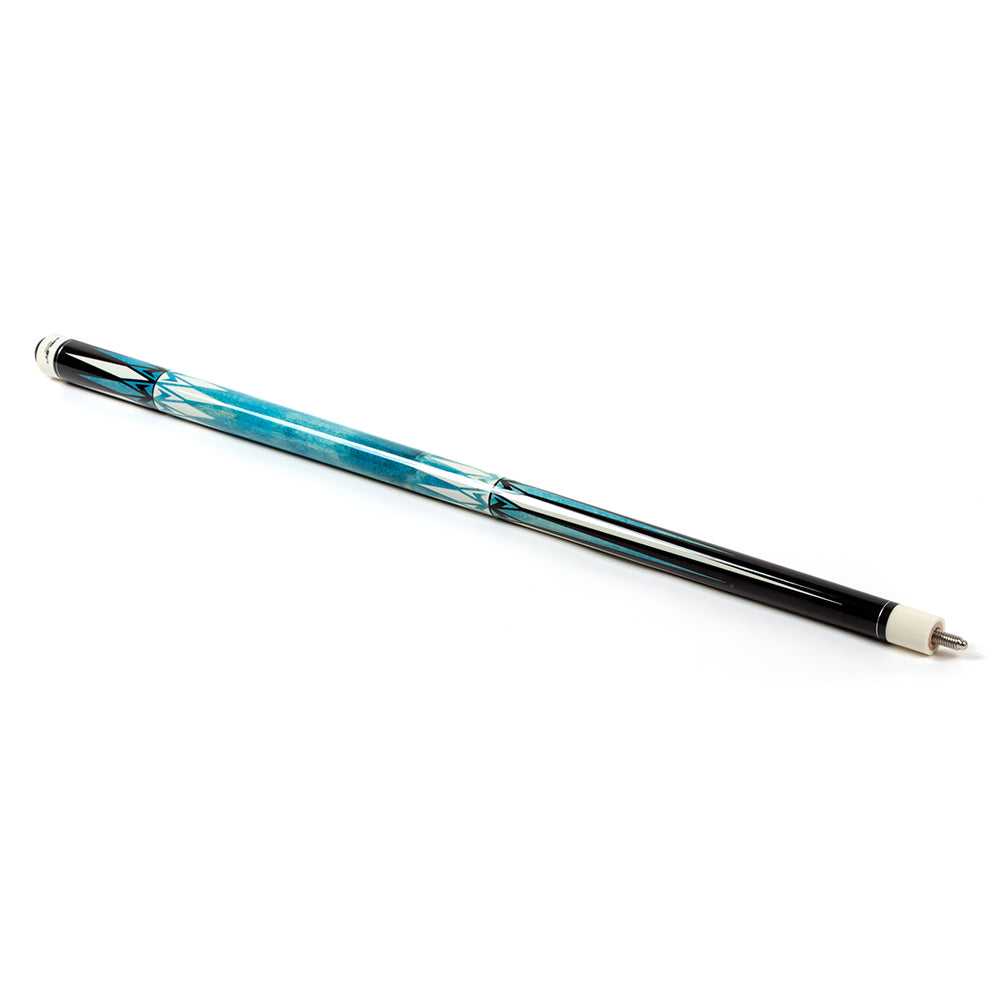 Riley American Pool Cue - Blue - 13mm Tip and Maple Grip Section - 147cm
