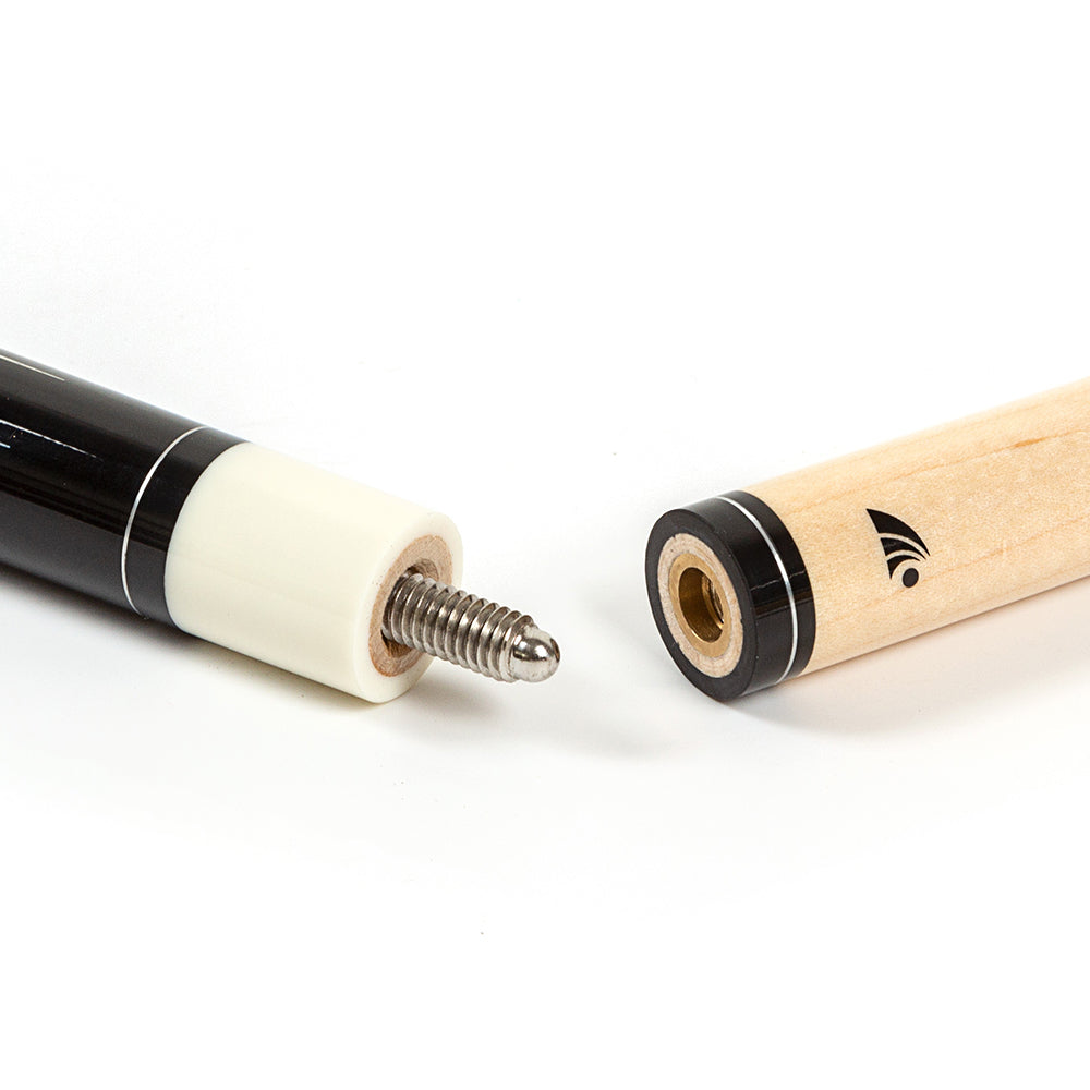 Riley American Pool Cue - Red - 13mm Tip and Maple Grip Section - 147cm
