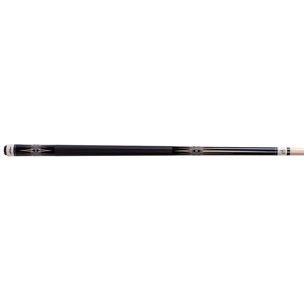Riley Centurion American Pool Cue - Black - 13mm Tip and Leatherette Grip Section - 147cm