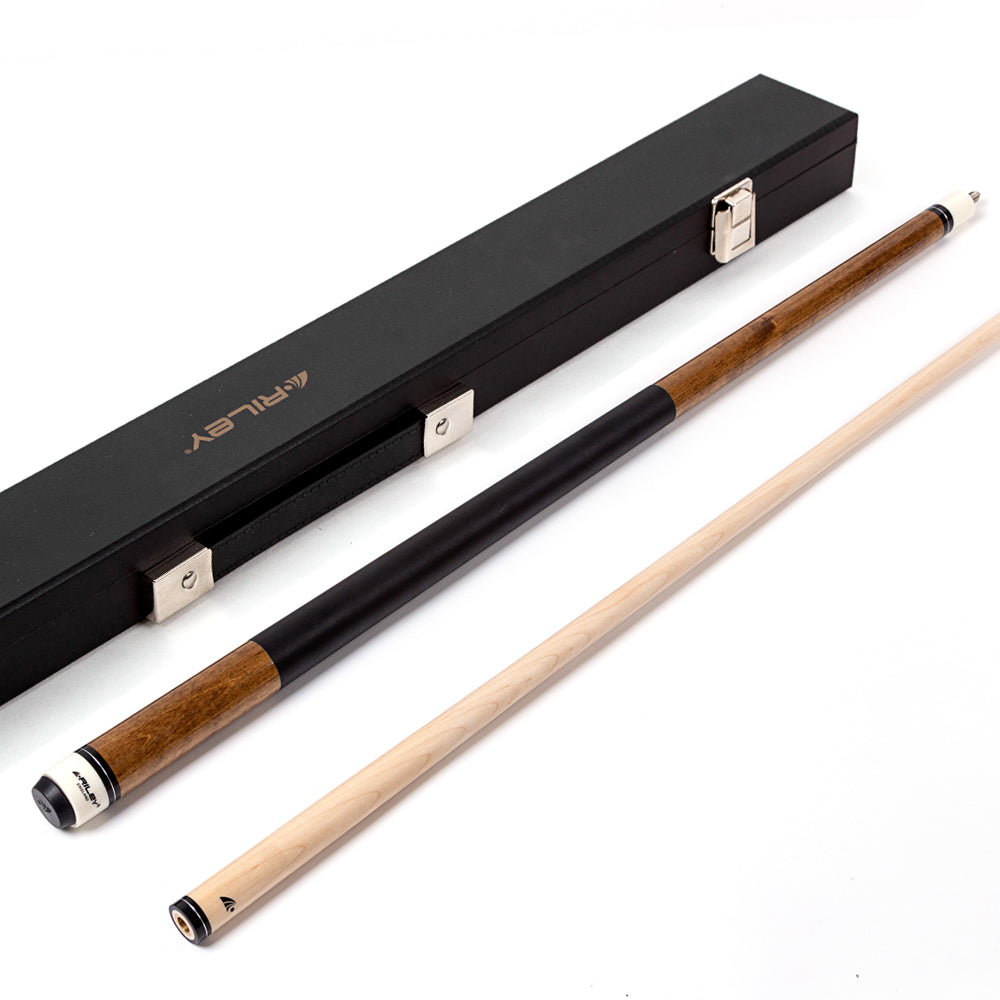 Riley American Pool Cue - Tan - 13mm Tip and Leatherette Grip Section - 147cm