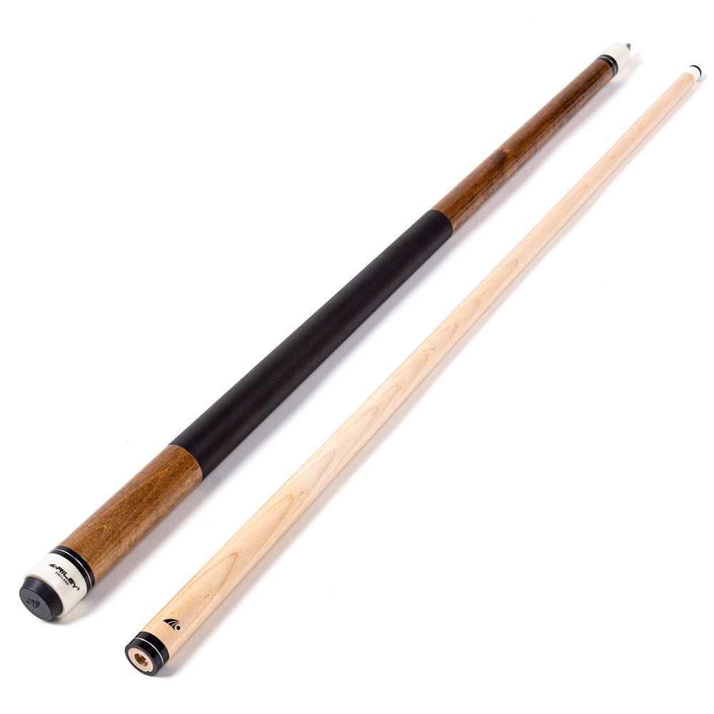 Riley American Pool Cue - Tan - 13mm Tip and Leatherette Grip Section - 147cm