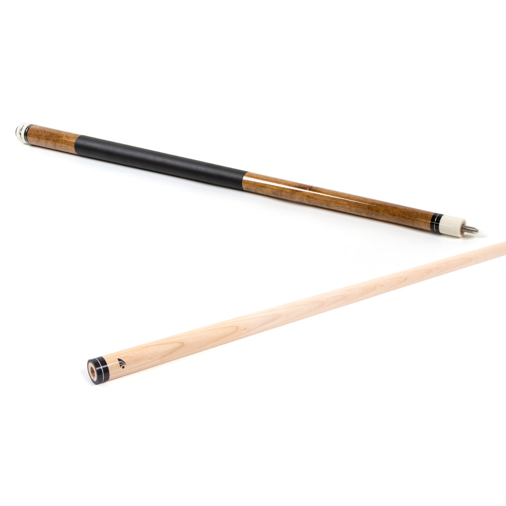 Riley American Pool Cue - Tan - 13mm Tip and Leatherette Grip Section - 147cm
