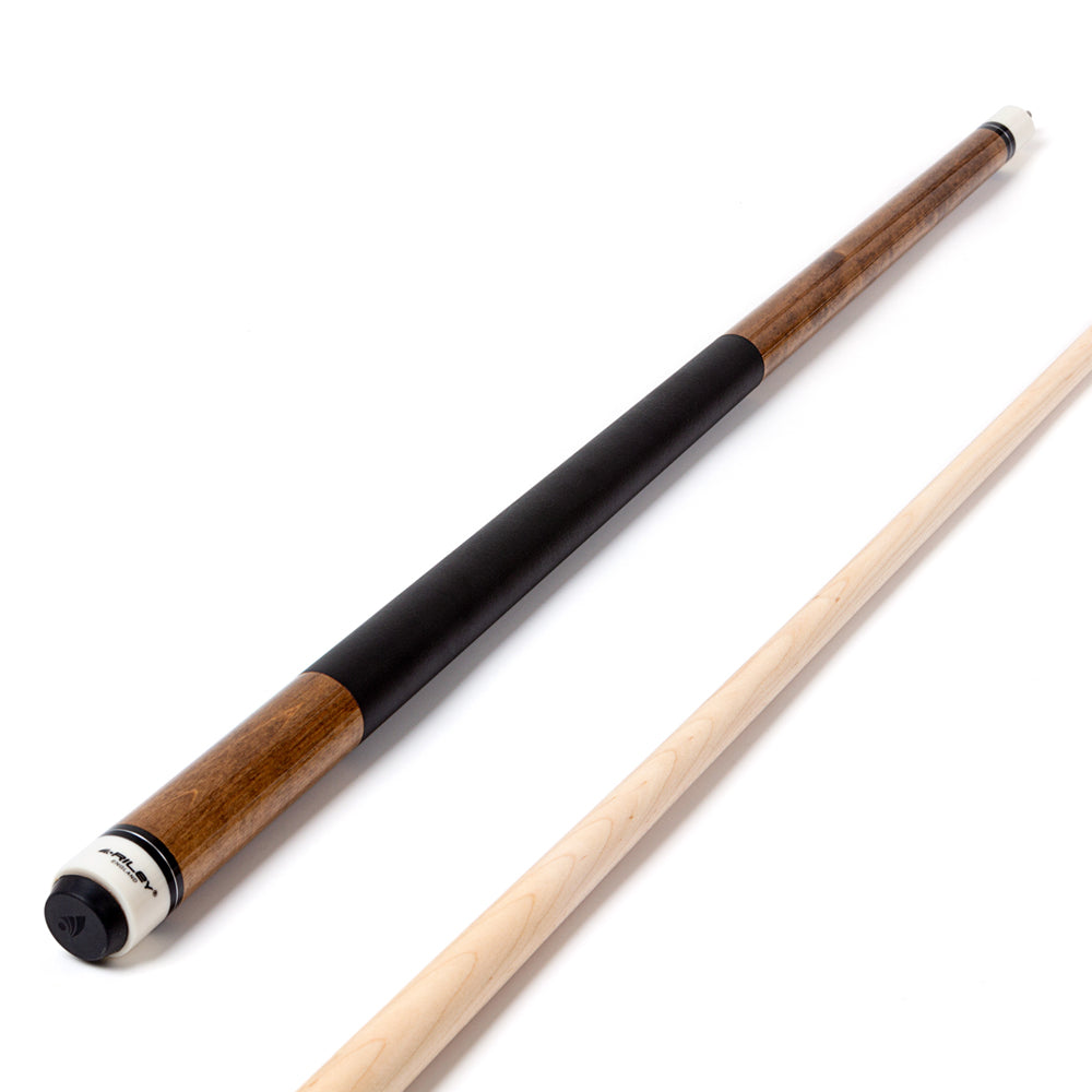Riley American Pool Cue - Tan - 13mm Tip and Leatherette Grip Section - 147cm