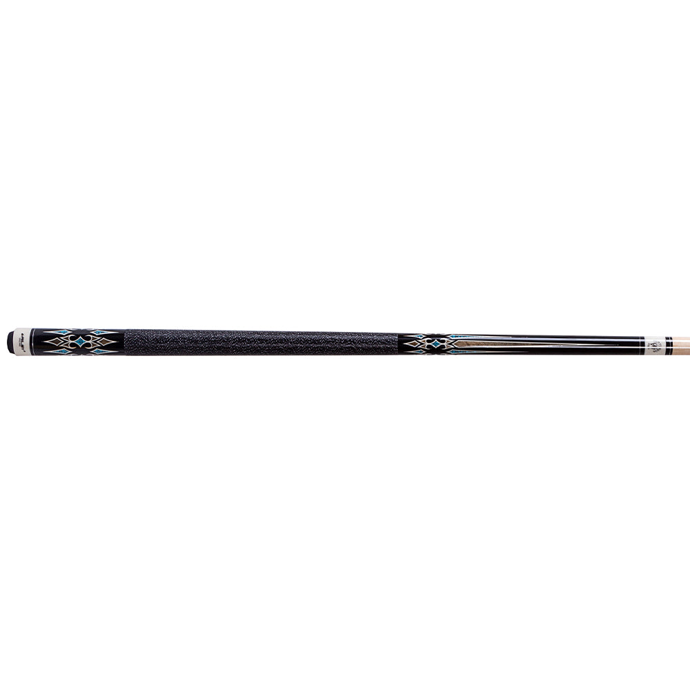 Riley Centurion American Pool Cue - Black - 13mm Tip and Linen Grip Section - 147cm