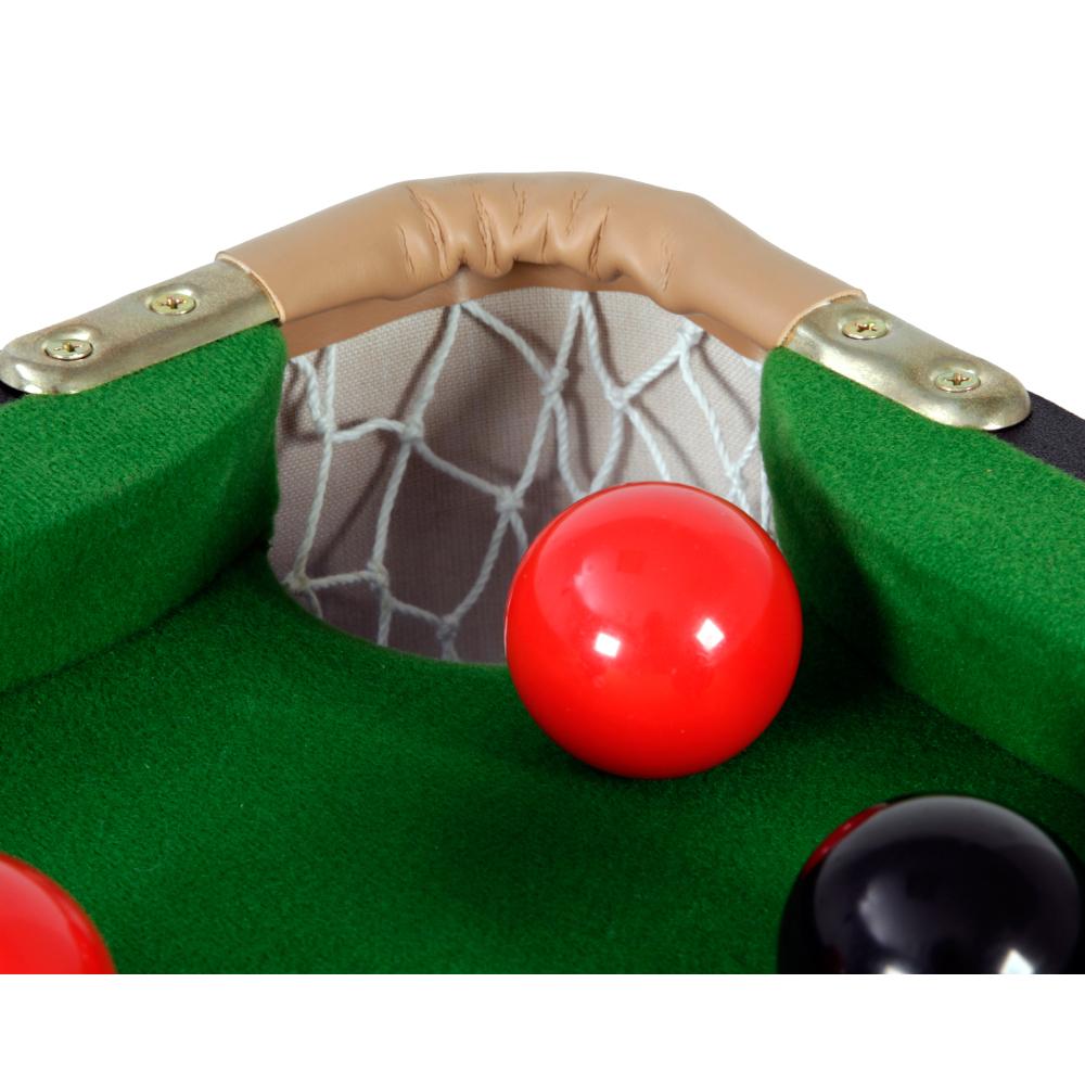 Riley 6ft 4 in 1 Folding Snooker Table - Snooker, Pool, Dartboard and Table Tennis Top - Black/Wood Effect with Green Cloth - Folds Vertically