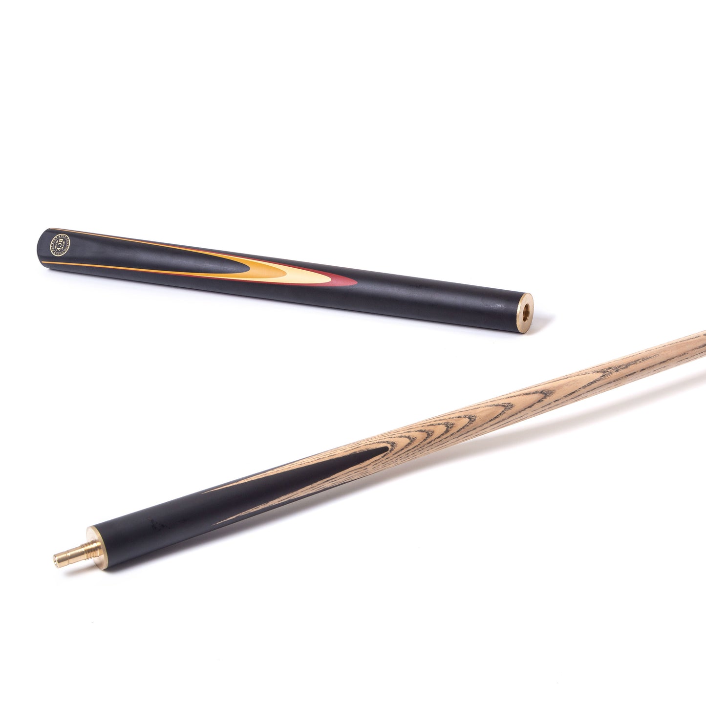 BCE Protege Series - 3/4 Cut Snooker/Pool Cue - 9.5mm Tip - 145cm - Black/Natural/Red/Cream/Orange