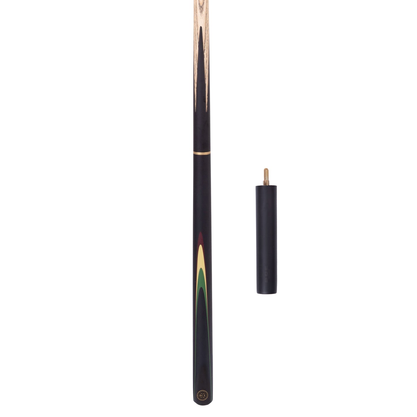 BCE Protege Series - 3/4 Cut Snooker/Pool Cue - 9.5mm Tip - 145cm - Black/Natural/Green/Cream/Burgundy