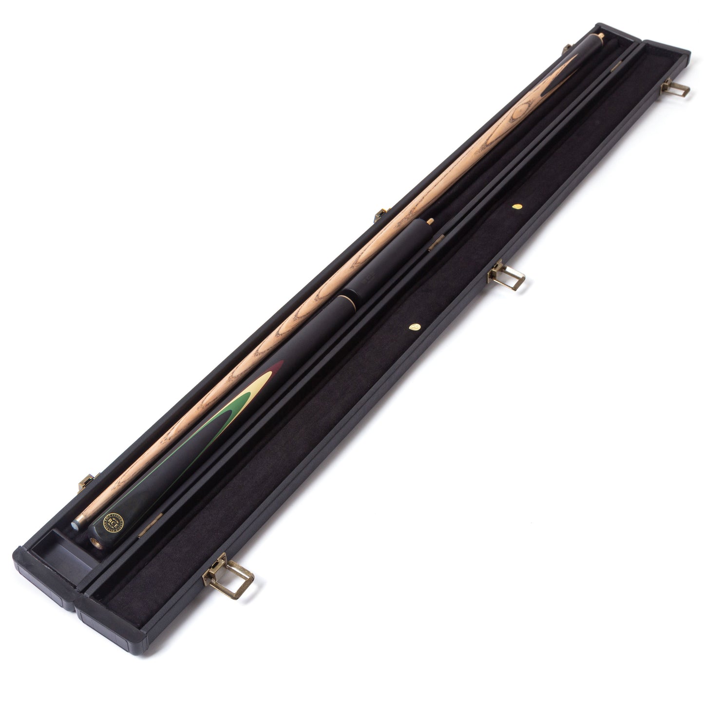 BCE Protege Series - 3/4 Cut Snooker/Pool Cue - 9.5mm Tip - 145cm - Black/Natural/Green/Cream/Burgundy