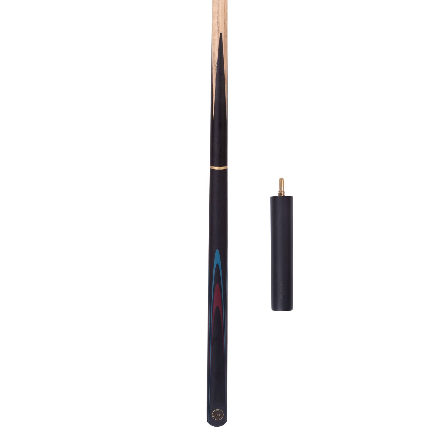 BCE Protege Series - 3/4 Cut Snooker/Pool Cue - 9.5mm Tip - 145cm - Black/Natural/Blue/Burgundy