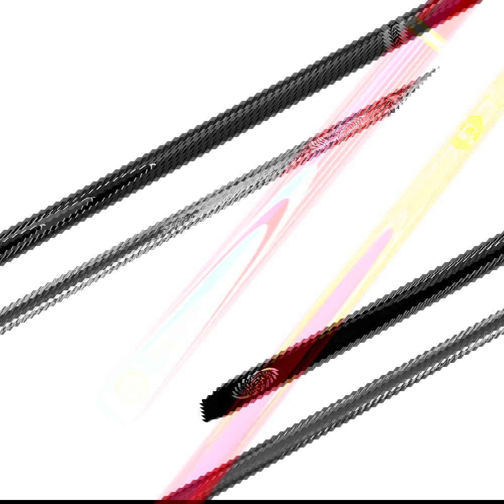 BCE Keyline Series 2 Piece Snooker/Pool Cue and Case Set - Red - Riley BCE