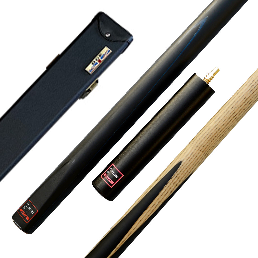 BCE Classic 3 Piece Snooker/Pool Cue - 1/2 Cut - 9.5mm Tip