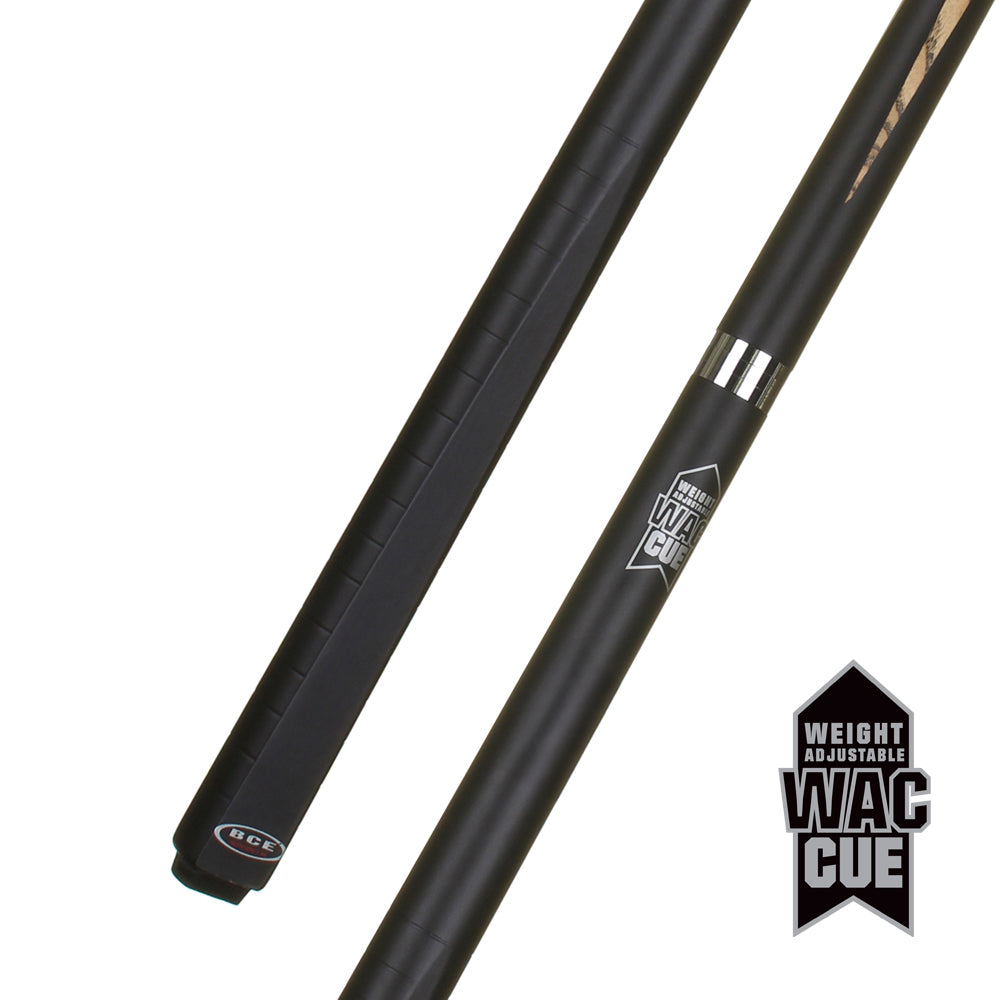 BCE Sports WAC 2 Piece Snooker/Pool Cue - 1/2 Cut - 9.5mm Tip