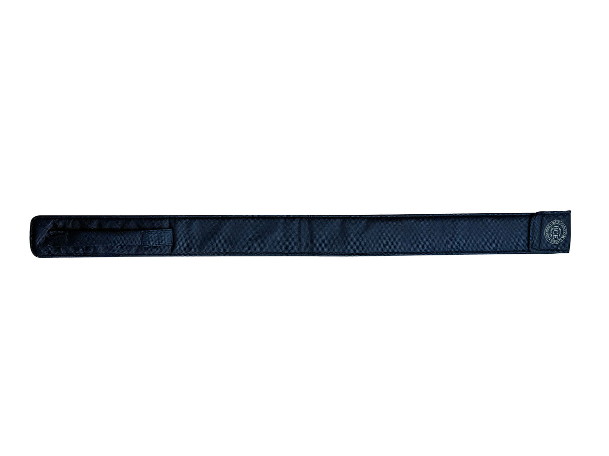 BCE Cue Sleeve for 3 Piece 3/4 Cut Cue - Black / Gold / Red