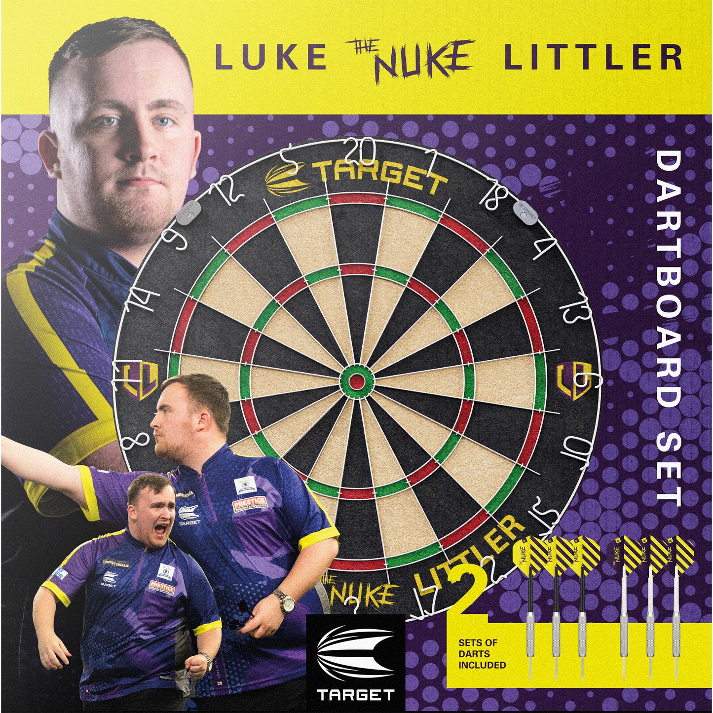Luke 'The Nuke' Littler Dart Board Set