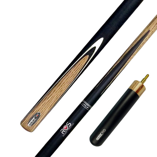 Riley ROS 2 Piece Ash Snooker/Pool Cue with 6" Extension - Riley BCE