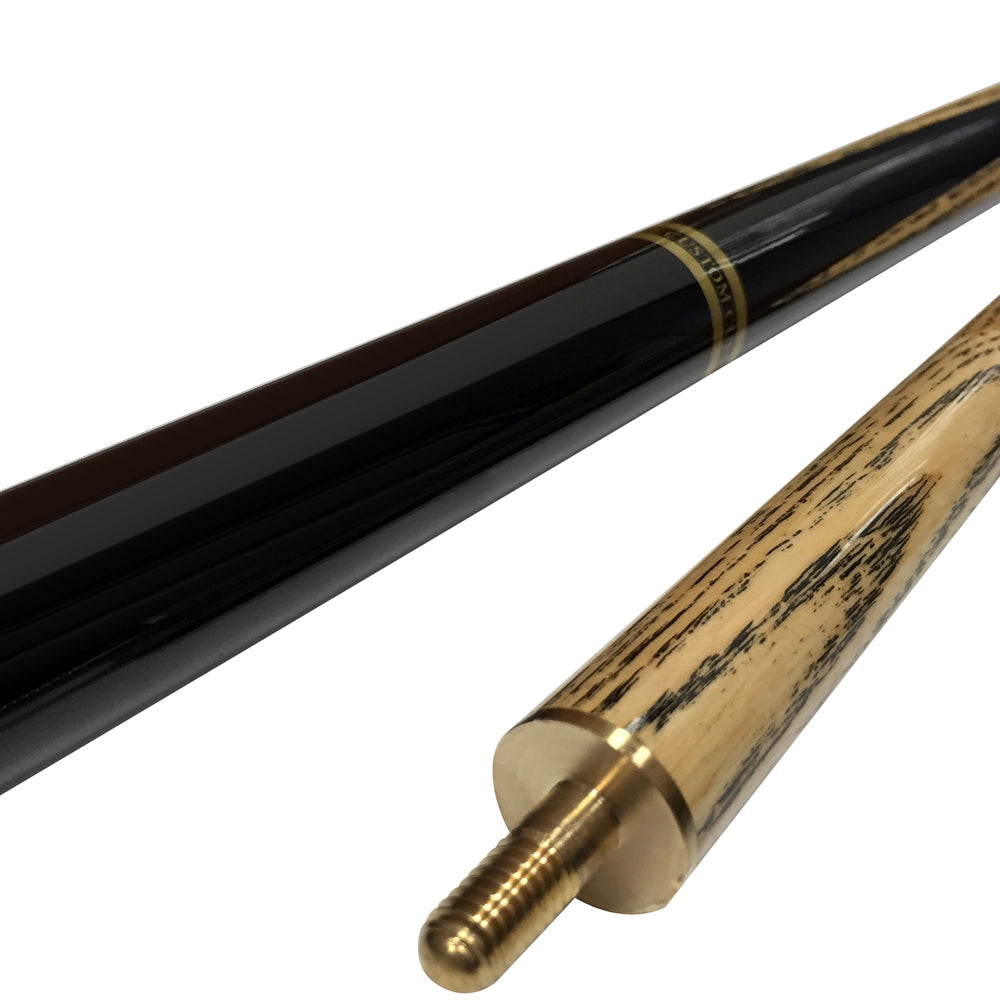 BCE Heritage 2 Piece Ash Snooker/Pool Cue - 1/2 Cut - 9.5mm Tip