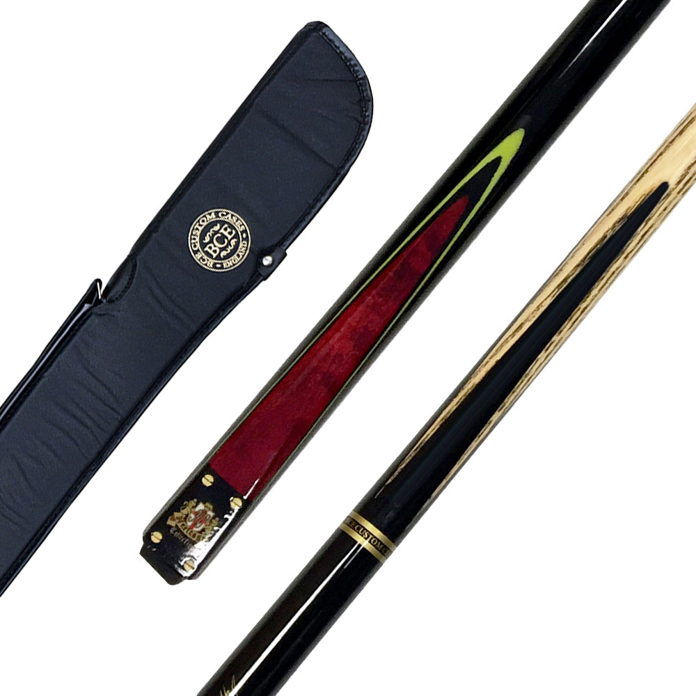 BCE Heritage 2 Piece Ash Snooker/Pool Cue - 1/2 Cut - 9.5mm Tip