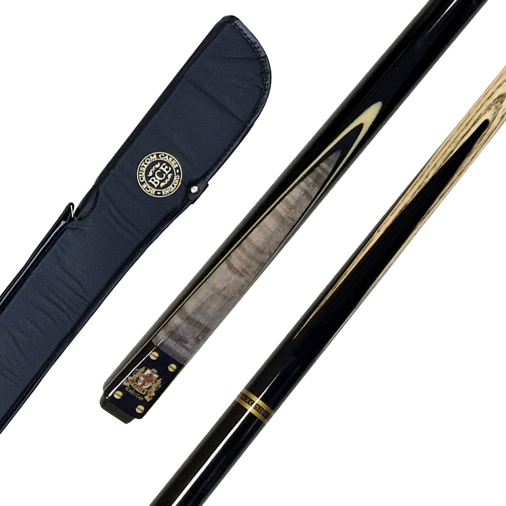 BCE Heritage Mark Selby 2 Piece Ash Snooker/Pool Cue - 1/2 Cut - 9.5mm Tip - Grey