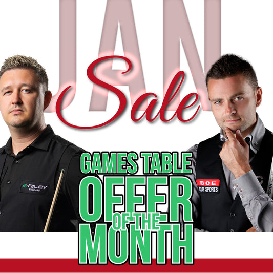 BCE 6ft American Pool Table - Black/Wood Effect with Blue Cloth - Fixed Leg - Ball Return System