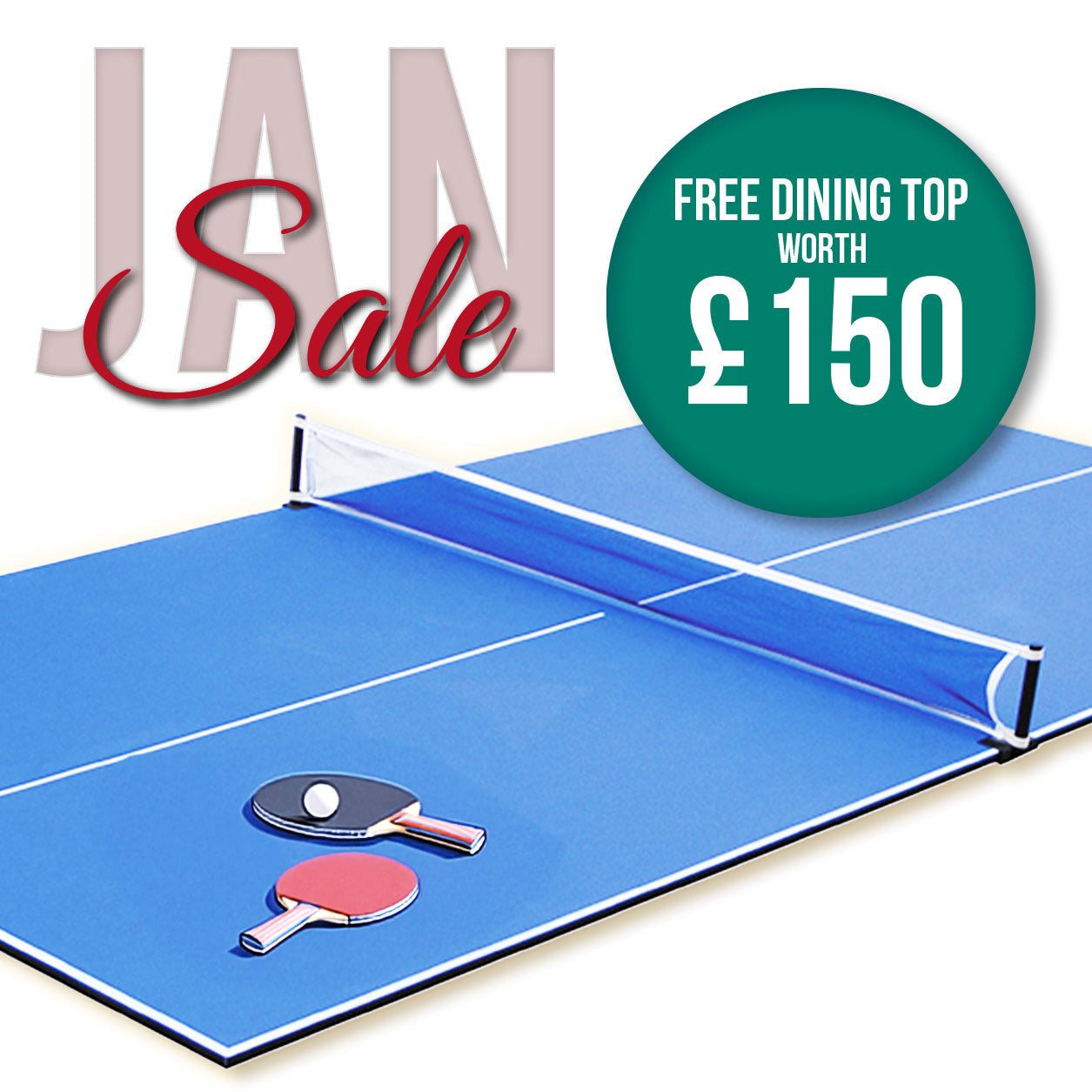 Riley 7ft Semi Pro American Pool Table - Black Ash with Blue Cloth - Metal Frame - Free Table Tennis/Dining Top