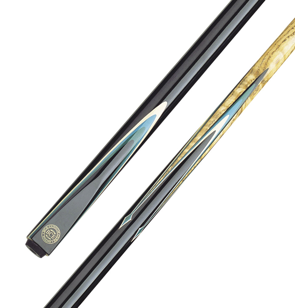 BCE 2 Piece Snooker/Pool Cue - 1/2 Cut - 9.5mm Tip