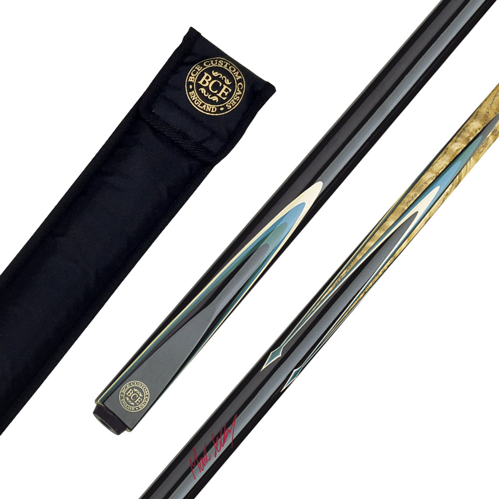 BCE Mark Selby 2 Piece Snooker/Pool Cue - 1/2 Cut - 9.5mm Tip