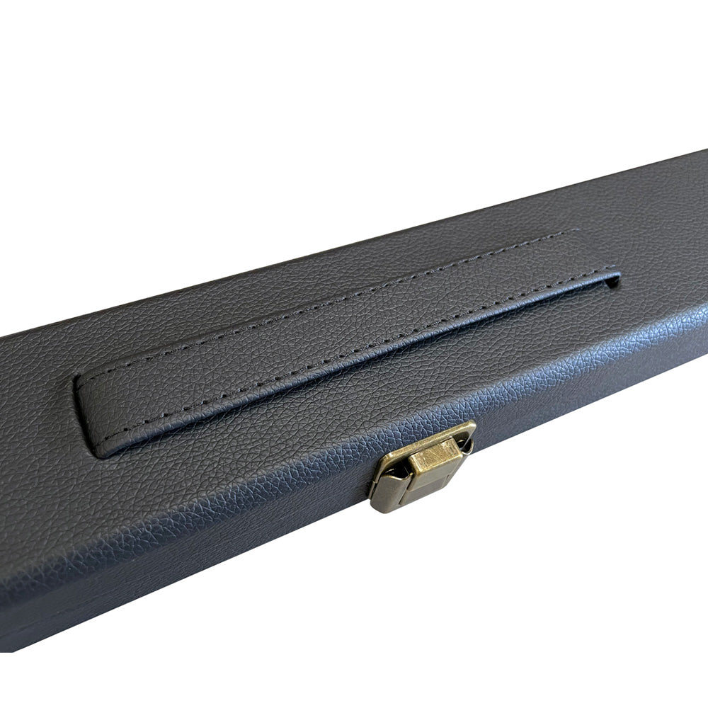 BCE Black Series - Mark Selby - 3 Piece Snooker Cue and Hard Case - 3/4 Cut Cue - Ebony Butt- 9.5mm Tip - 145cm - Black/ Black and White Marbleised Resin