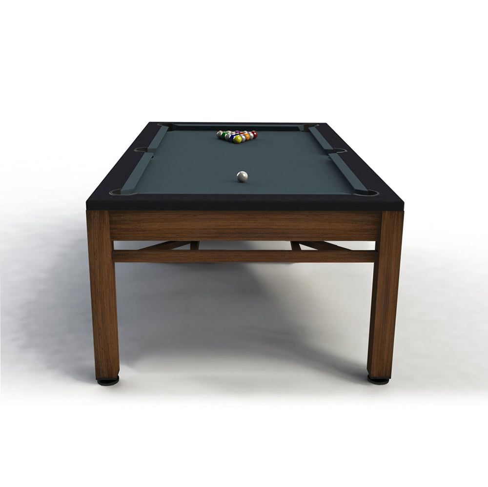 7ft Riley Neptune 3 in 1 Outdoor American Pool Diner and Table Tennis Table - Tan/White