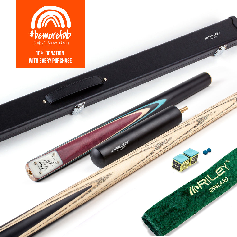 Riley England - Kyren Wilson - 3 Piece Snooker / Pool Cue & Case Set - BeMoreFab Donation