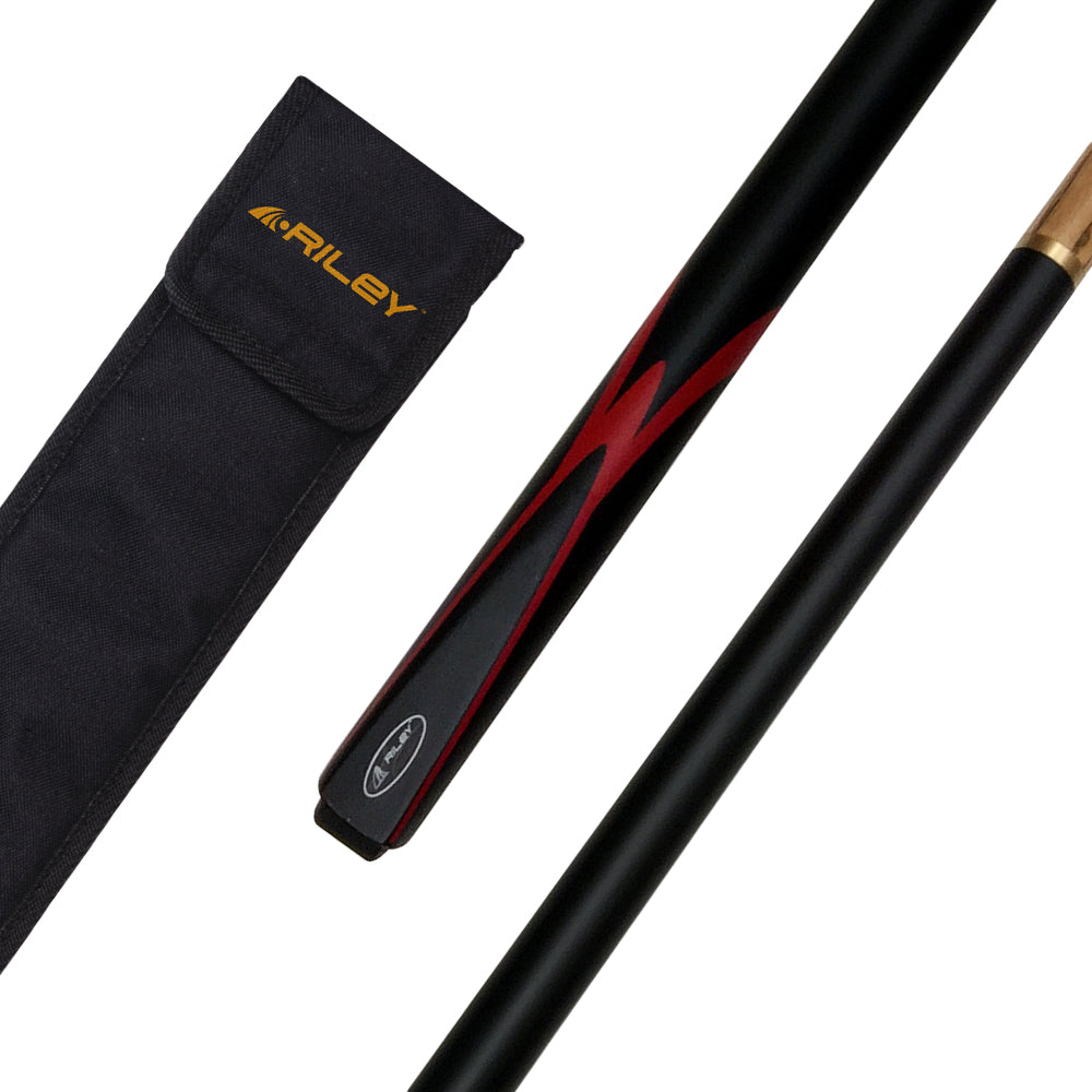 Riley Moderno 2 Piece Snooker/Pool Cue - 1 - 1/2 Cut - 9.5mm Tip
