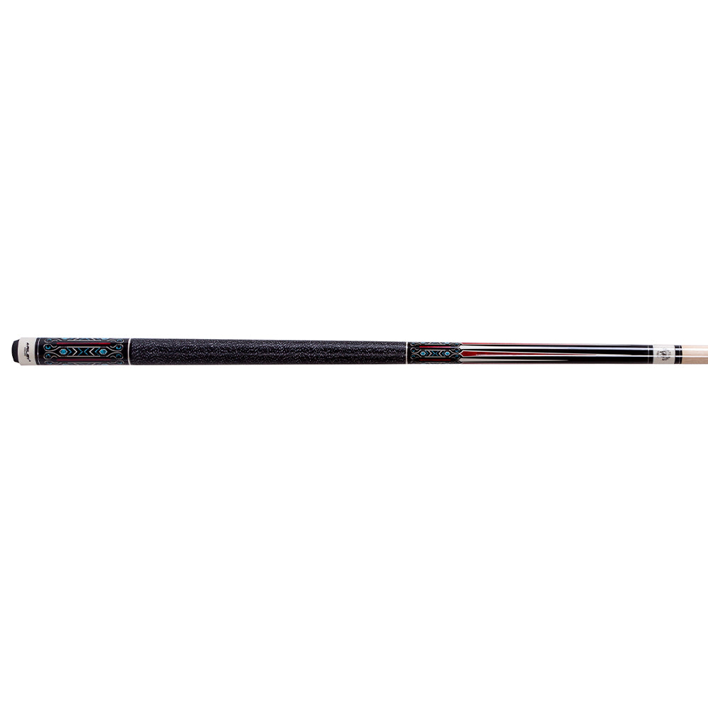 Riley Centurion American Pool Cue - Black - 13mm Tip and Linen Grip Section - 147cm