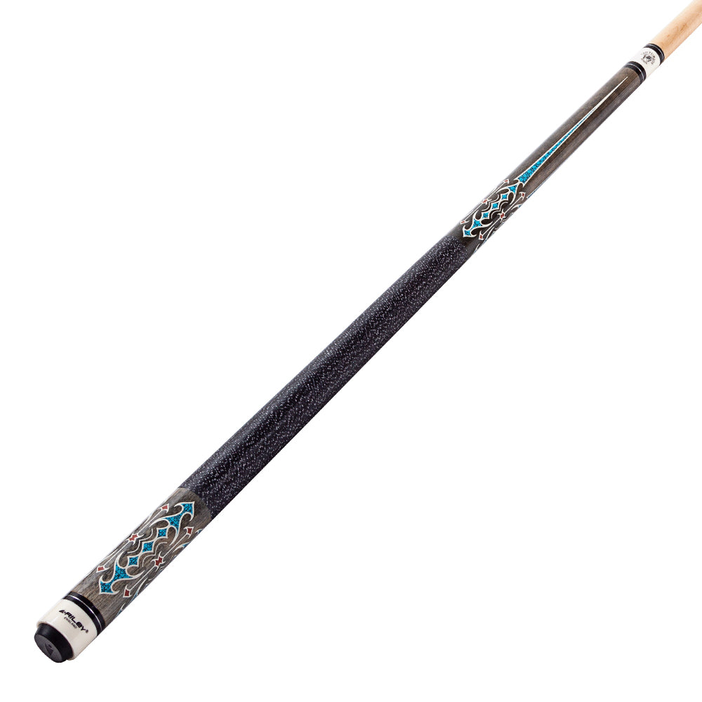 Riley Centurion American Pool Cue - Grey - 13mm Tip and Linen Grip Section - 147cm
