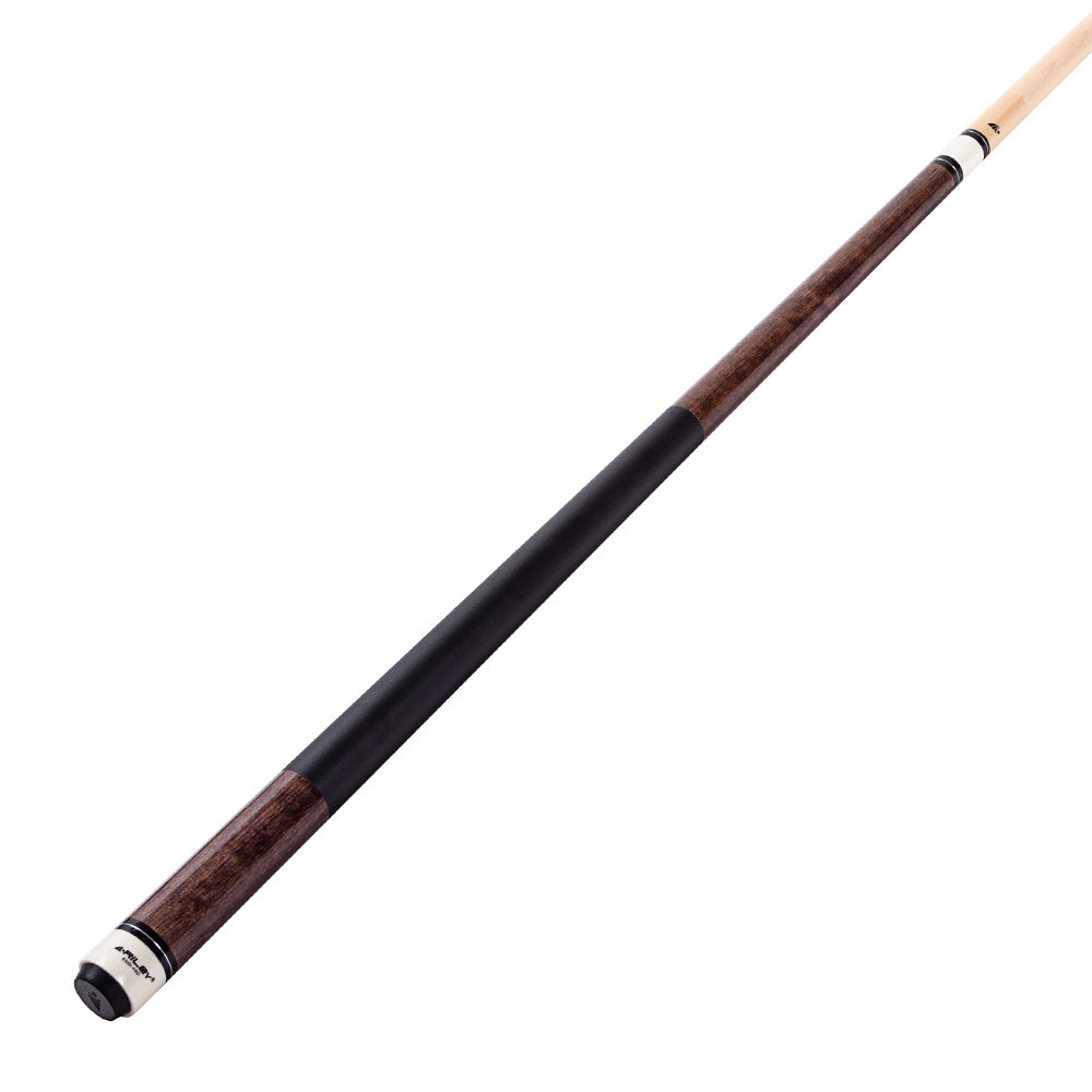 Riley American Pool Cue - Brown - 13mm Tip and Leatherette Grip Section - 147cm